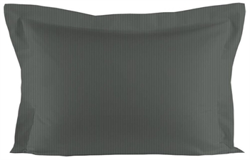 Økologisk pudebetræk 60x63 cm - Ekstra blødt gråt jacquardvævet hovedpudebetræk - 100% økologisk bomuldssatin (GOTS) - Turiform