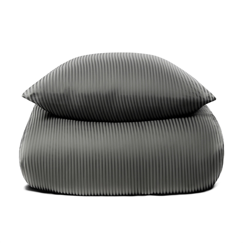 Sengetøj i 100% Egyptisk bomuld - 140x200 cm - Lysegråt sengetøj - Ekstra blødt sengesæt fra By Borg