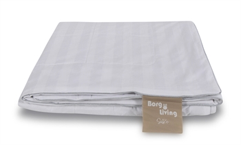 Sommer silkedyne - 240x220 cm - 100% Mulberry silkefyld - King Size - Temperaturregulerende silke sommerdyne fra Borg Living 