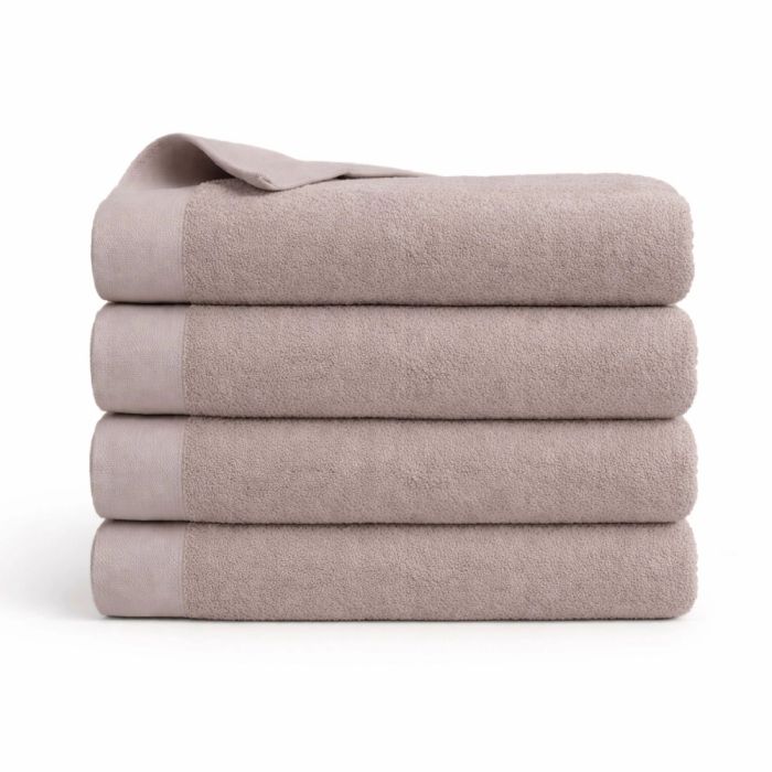 Bomulds håndklæde - 100% bomuld - Badelagen 100x150 cm - Valmue - Rosa